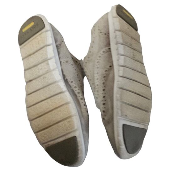 Cole Haan Oxford Wingtip Womens 8.5B Gray Signature Grand Tour Lace Up Leather - Picture 5 of 5